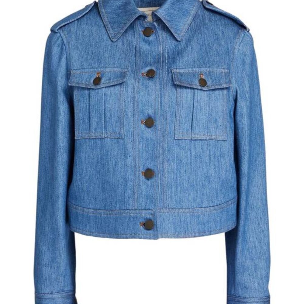Giuliva Heritage-The Dianora blue denim jacket- sz 44